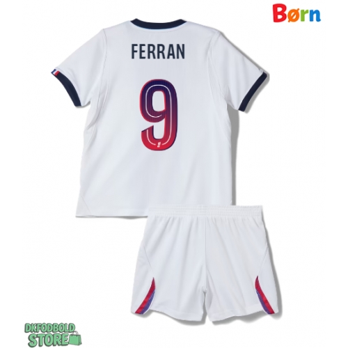 Paris Saint-Germain Ferran Torres #9 Replika Babytøj Udebanesæt Børn 2026-27 Kortærmet (+ Korte bukser)